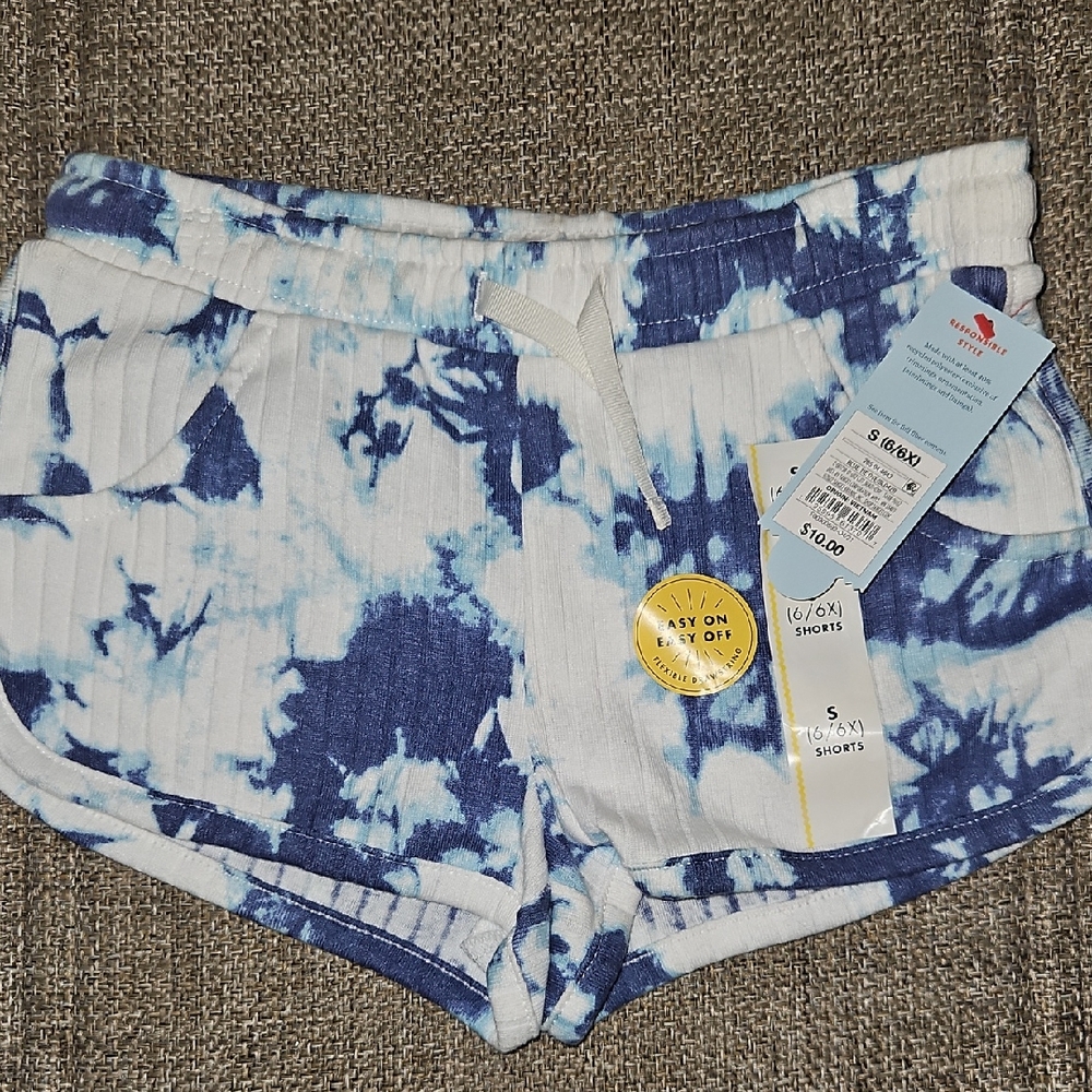 Blue Tie-Dye Kid's Shorts